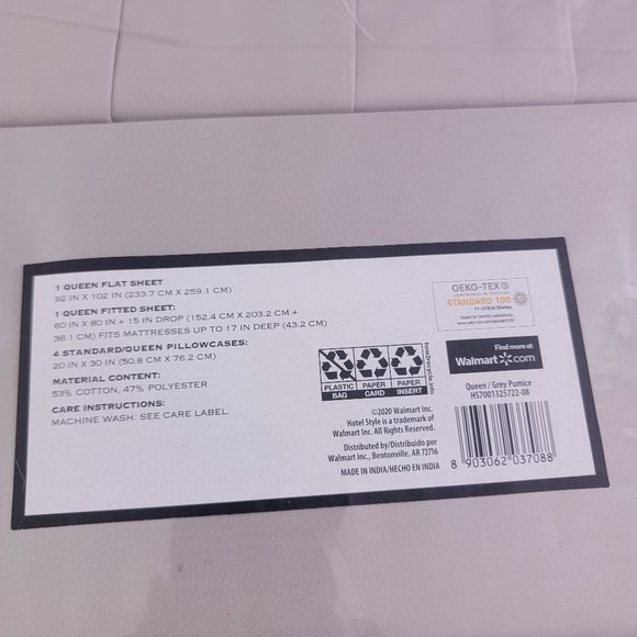 Hotel Style 1200 Thread Count Soft Cotton Sheet Set - Queen Size - Picture 3 of 13